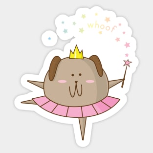 Fairy Dog. Whoof. Sticker